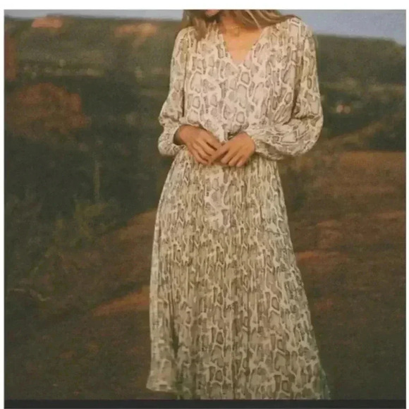 NWT Current Air Los Angeles Snakeprint Midi Dress from Anthropologie - Picture 10 of 14